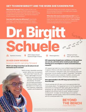 Beyond the Bench playbook — Dr. Birgitt Schuele