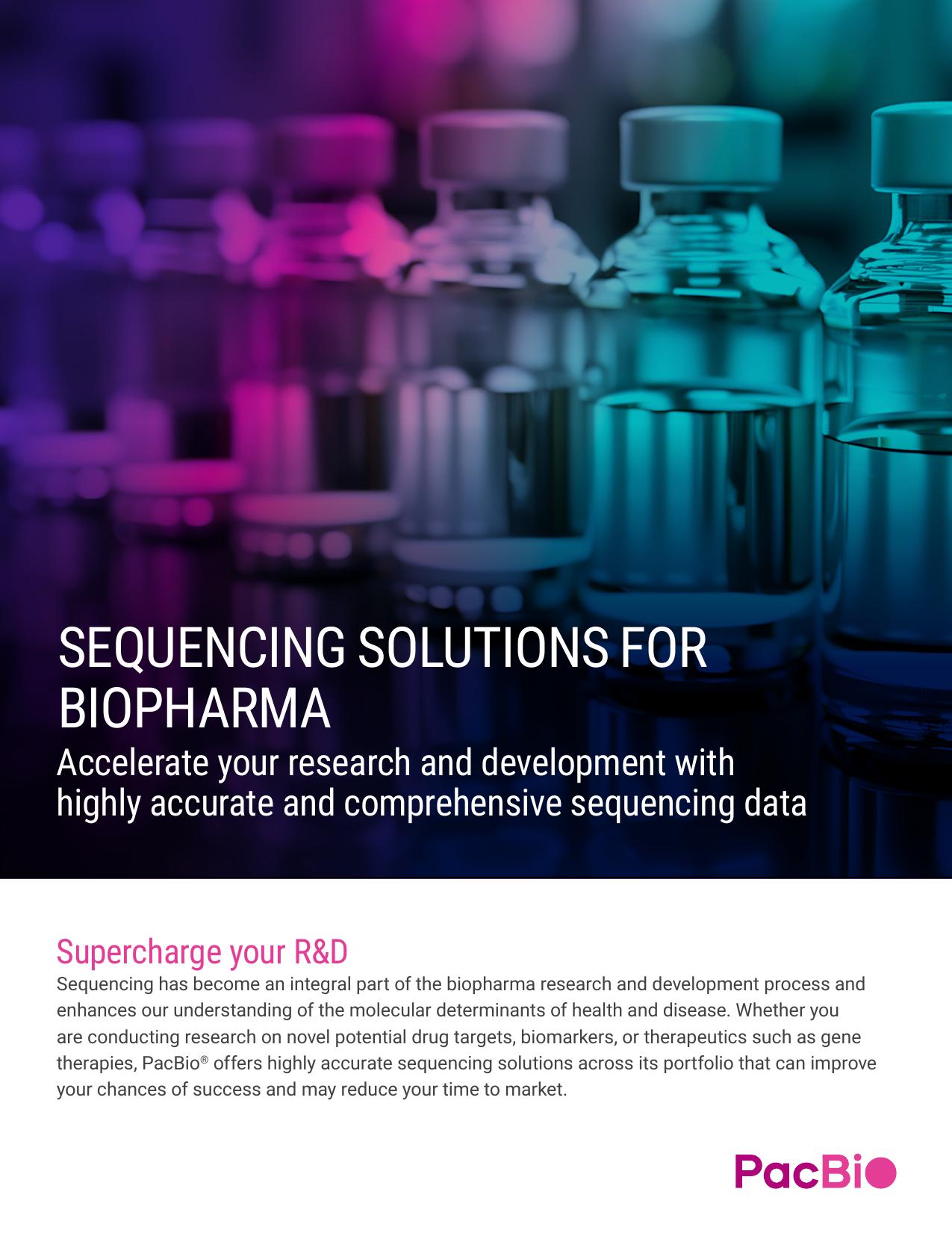 Biopharma brochure cover