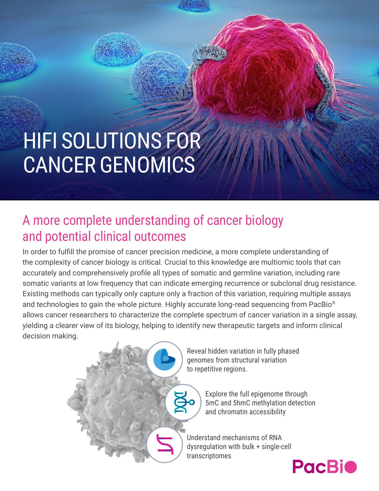 Cancer brochure cover