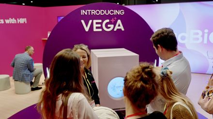PacBio booth, on-site photo