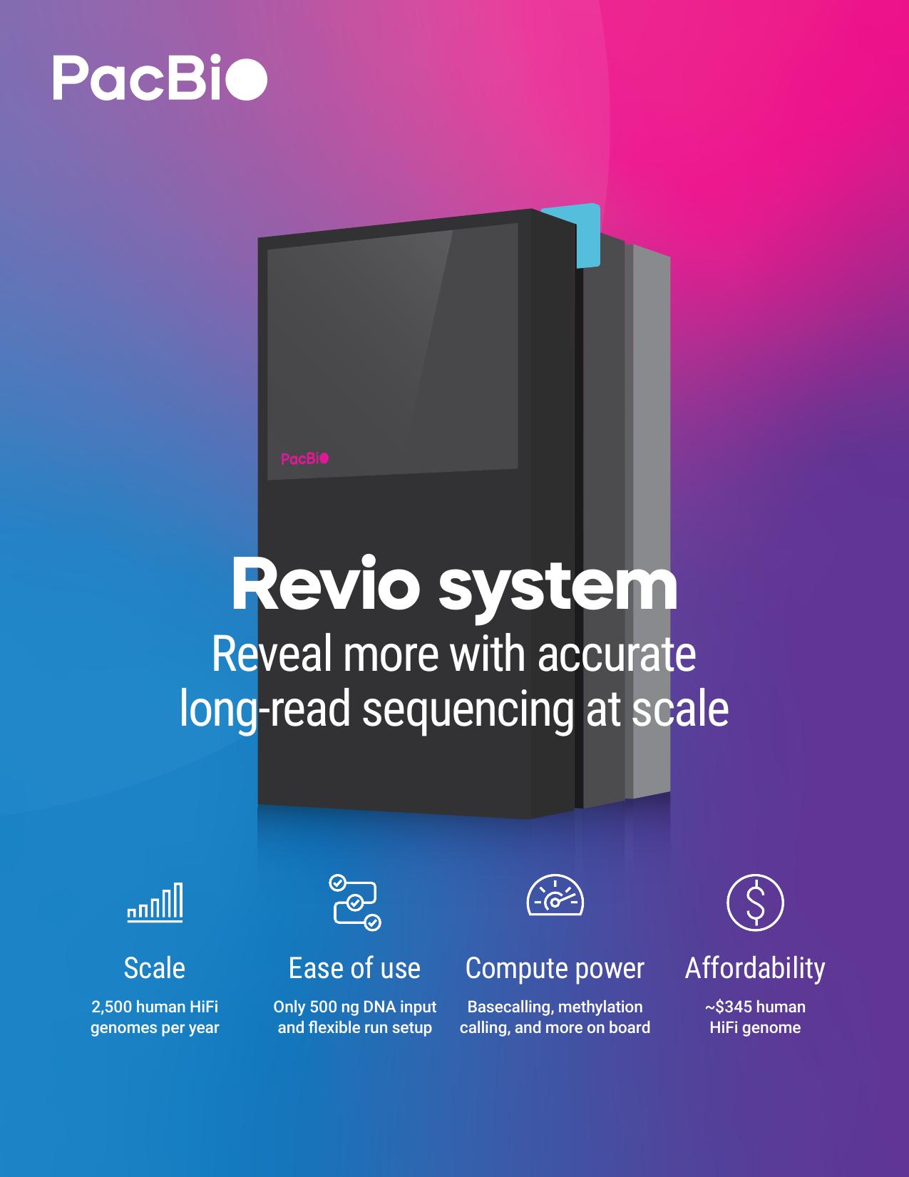 Revio instrument brochure cover